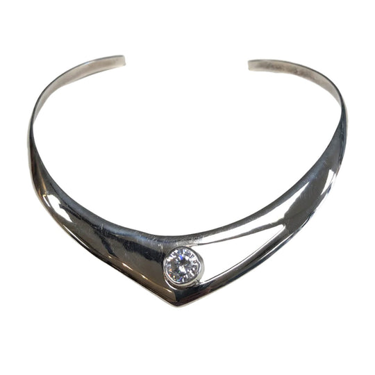 Silver & Cubic Zirconia Choker