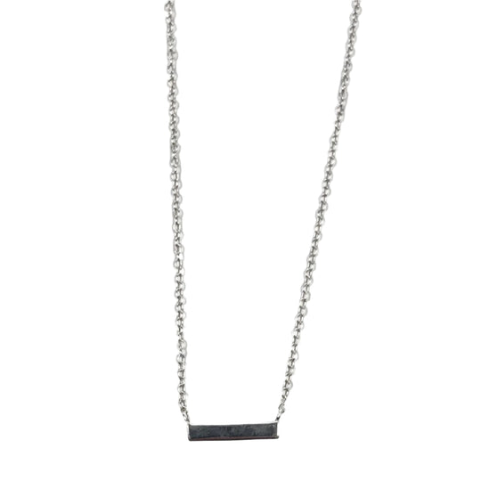 Silver Bar Necklace