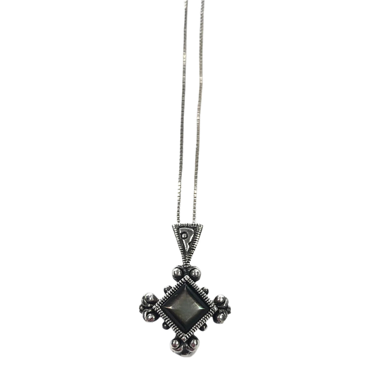 Silver & Labradorite Necklace