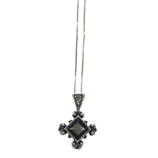 Silver & Labradorite Necklace
