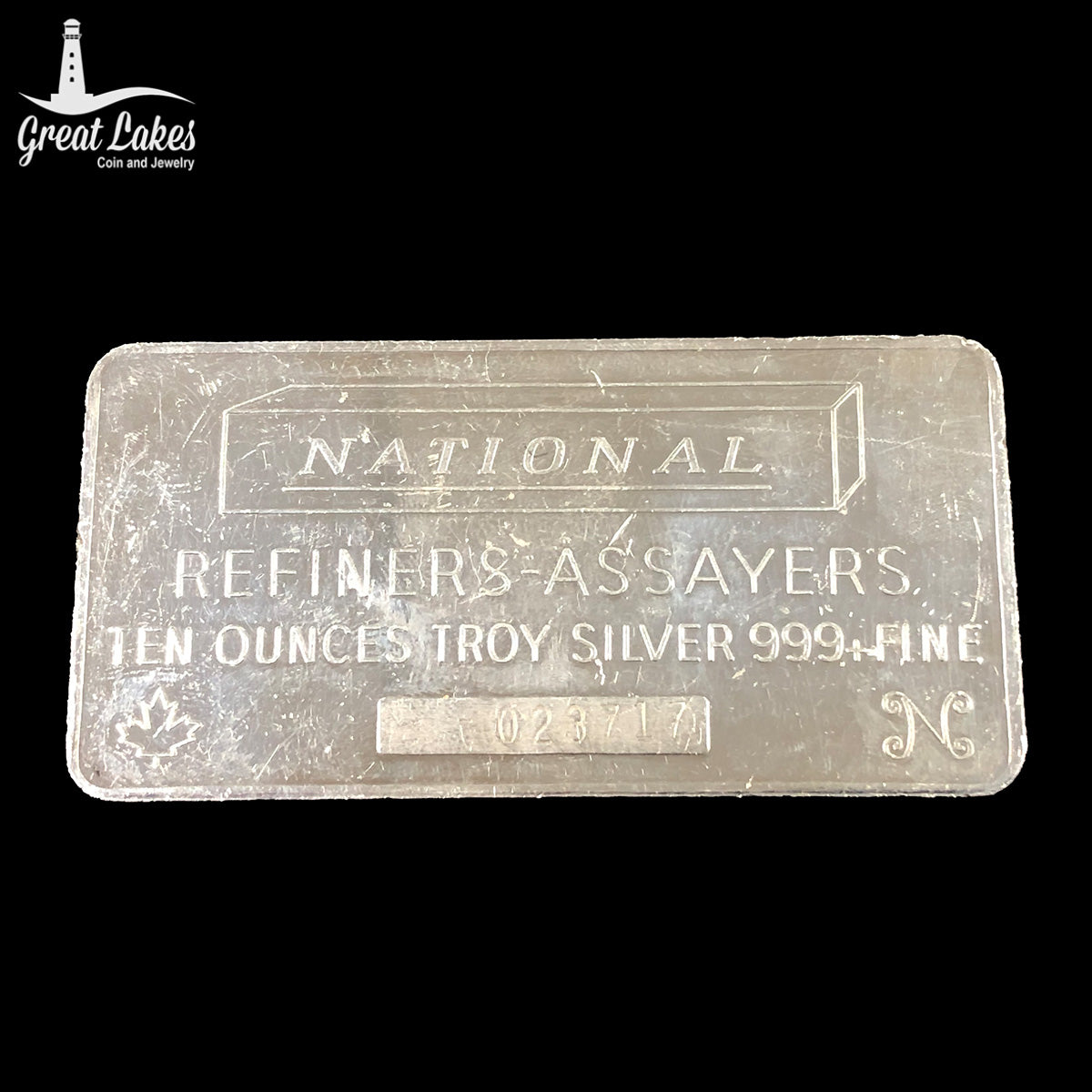 Vintage National Refiners Assayers 10 oz Silver Bar (Secondary Market ...