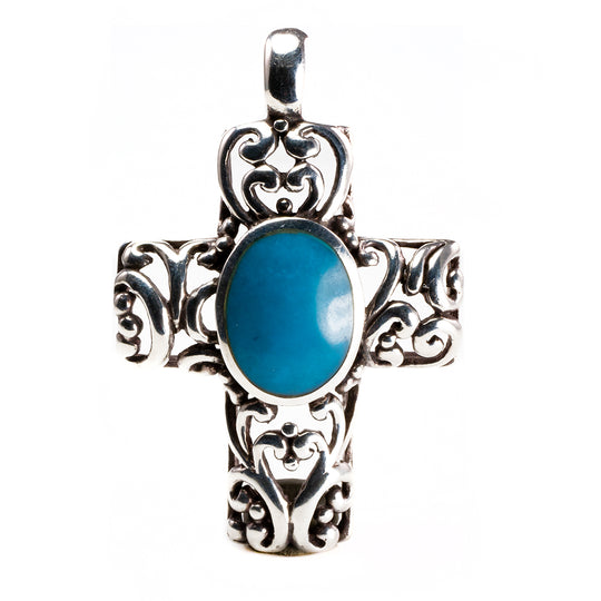 Silver Filigree Cross Pendant