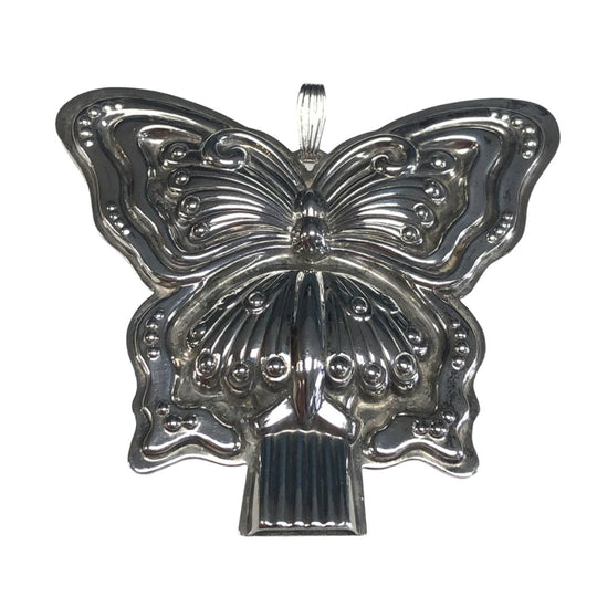 Reed & Barton Silver Butterfly Pendant and Whistle