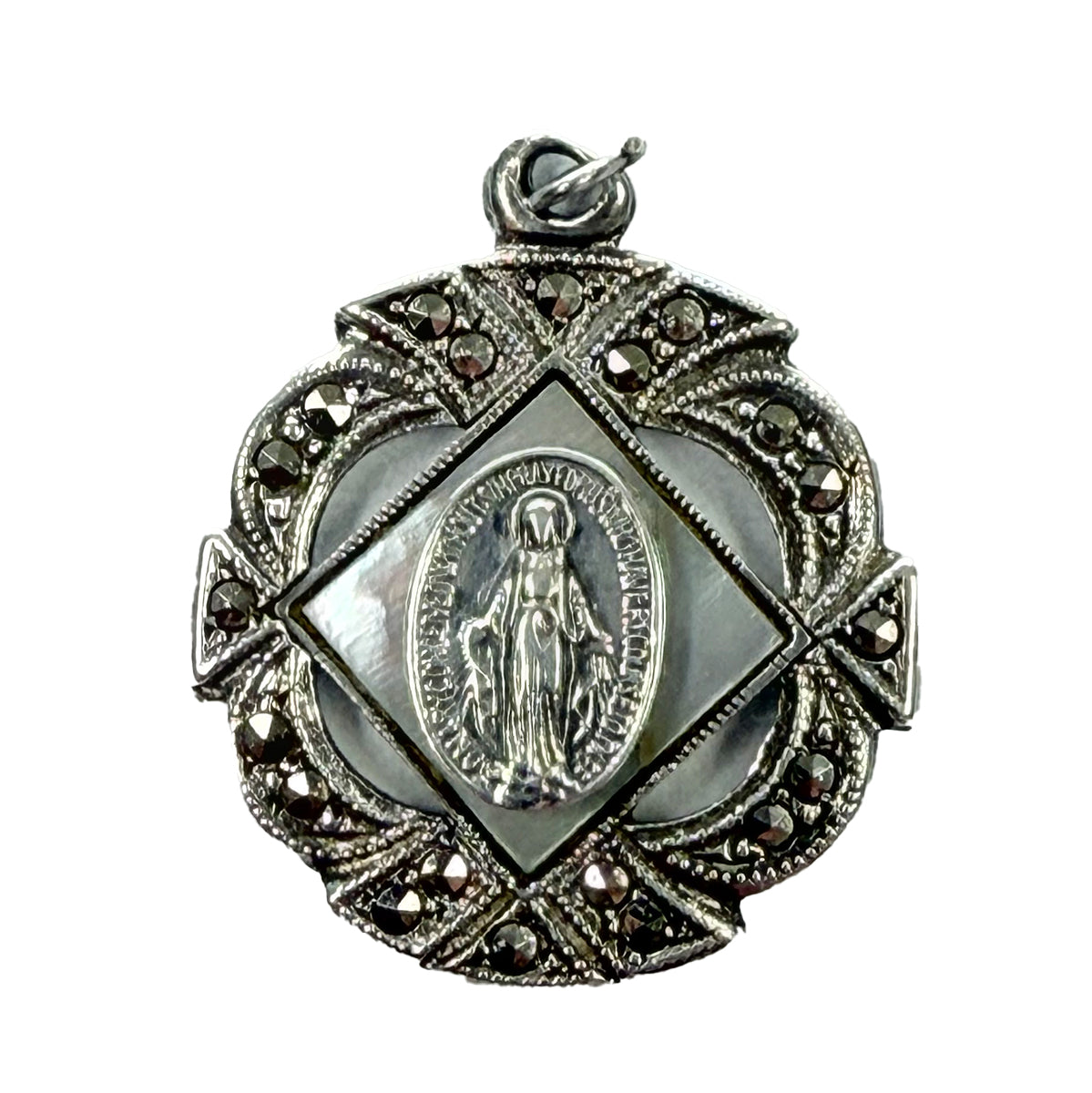 Silver Miraculous Medal Pendant