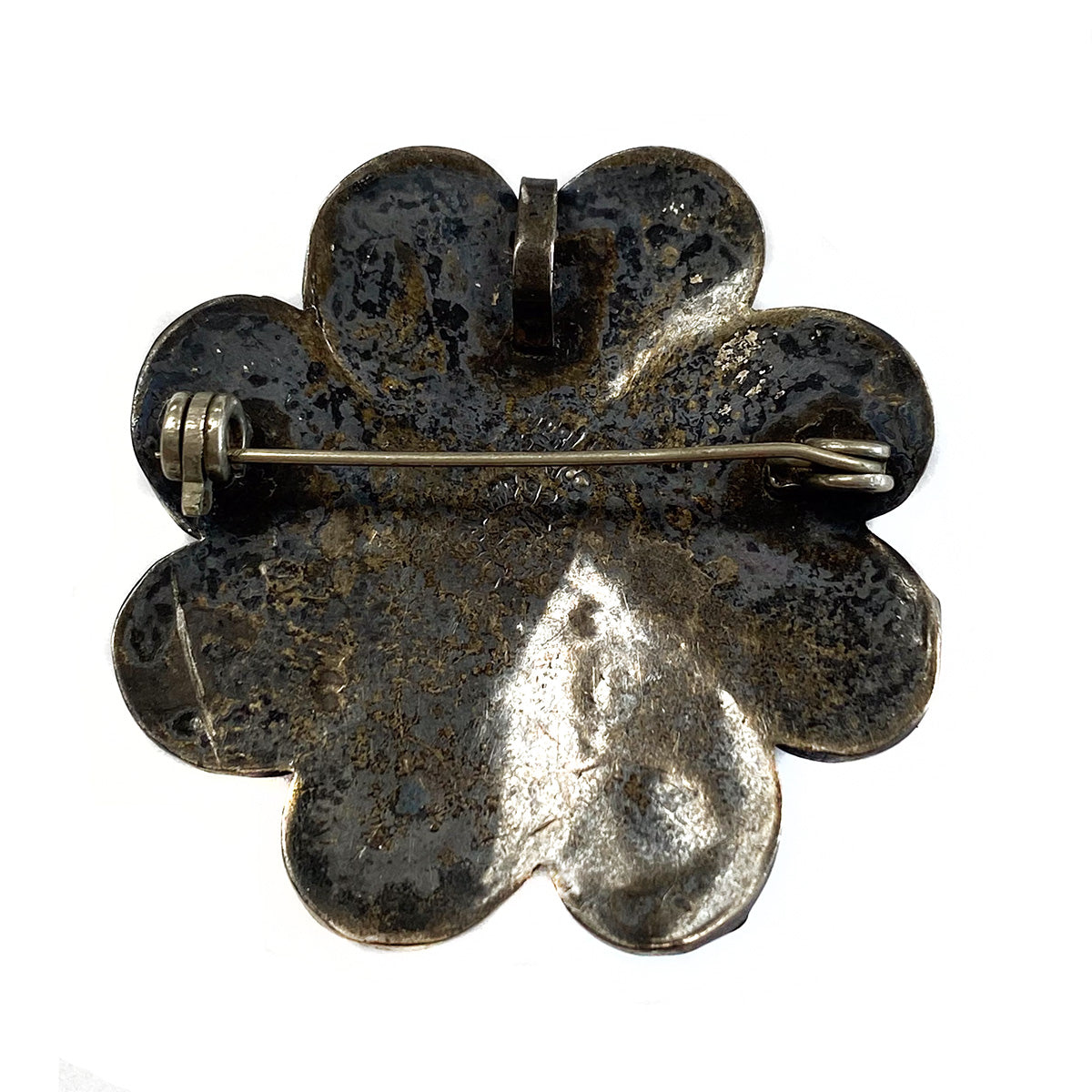 Silver Mother of Pearl & Turquoise Pin / Pendant
