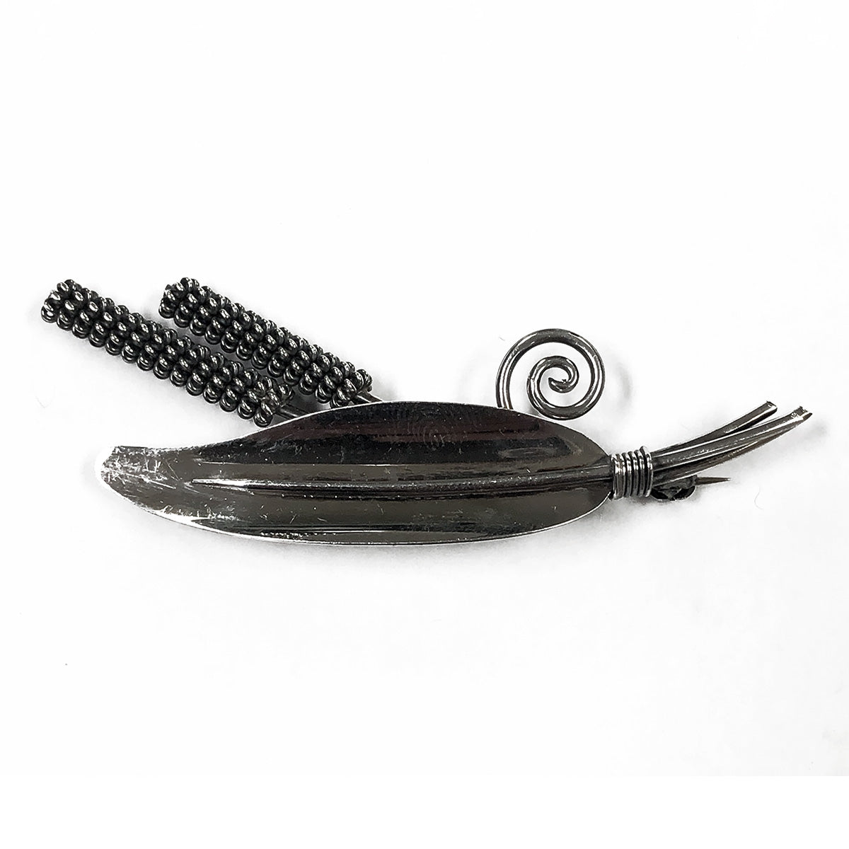 E Dragsted Silver Pin