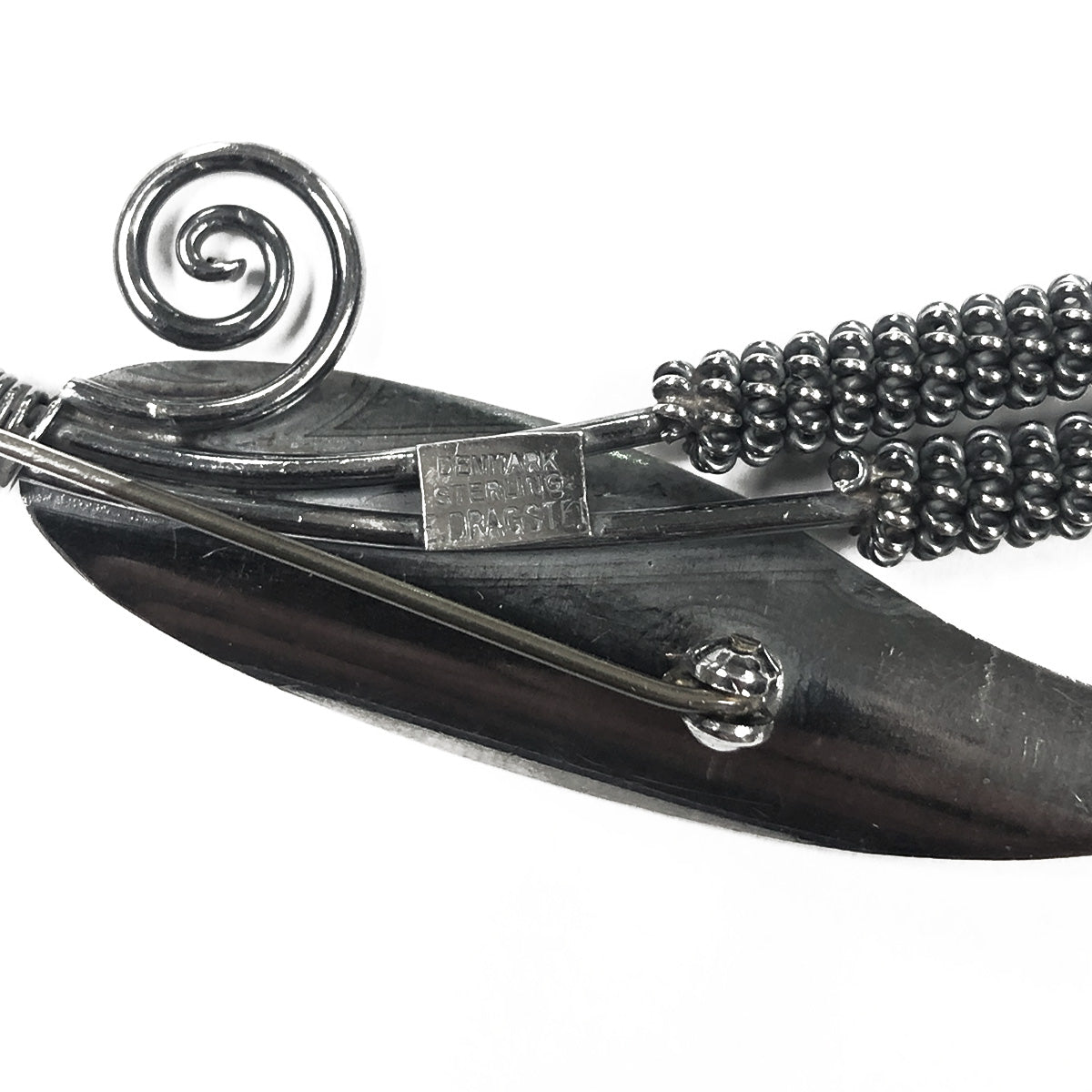 E Dragsted Silver Pin