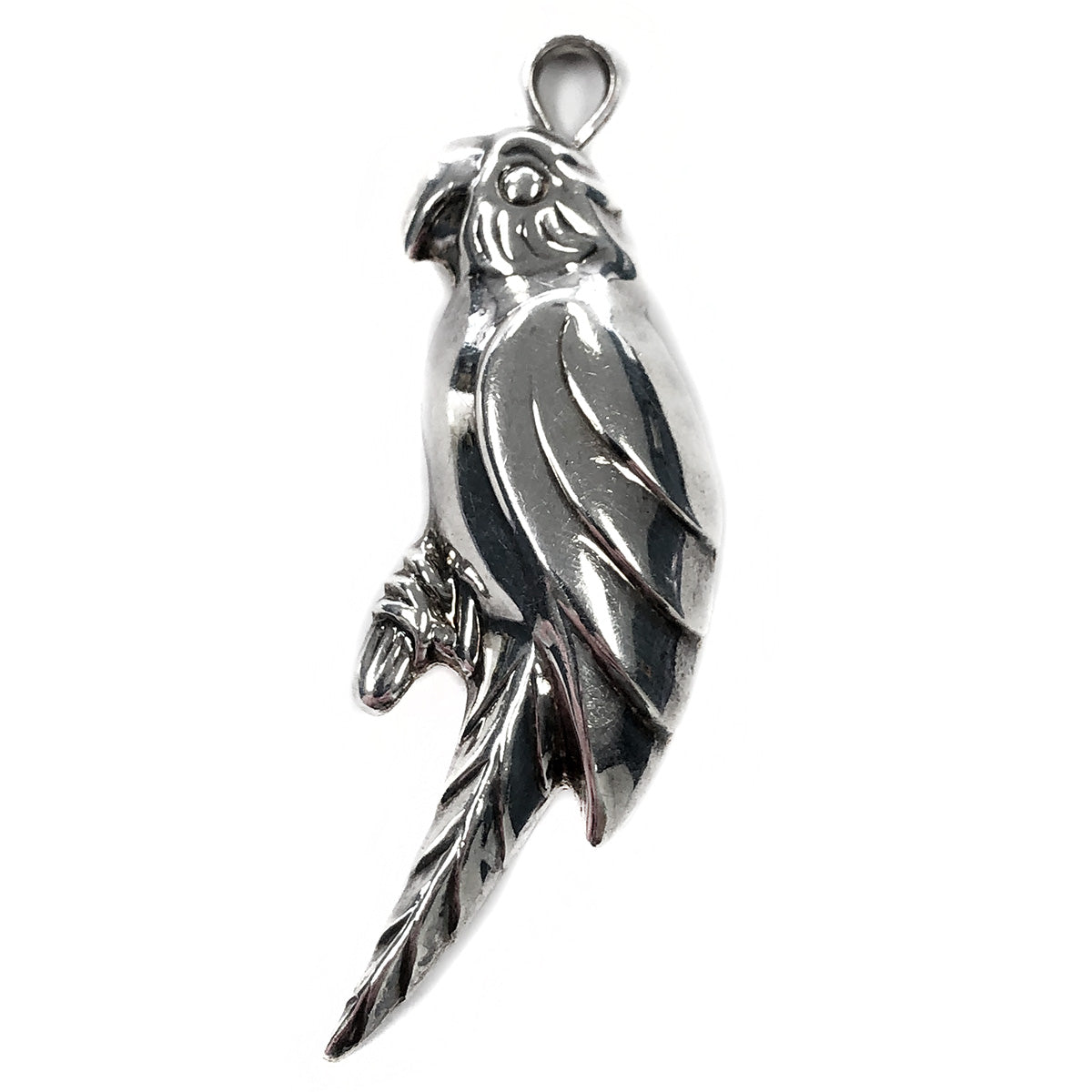 Vintage Silver Parrot Pin / Pendant