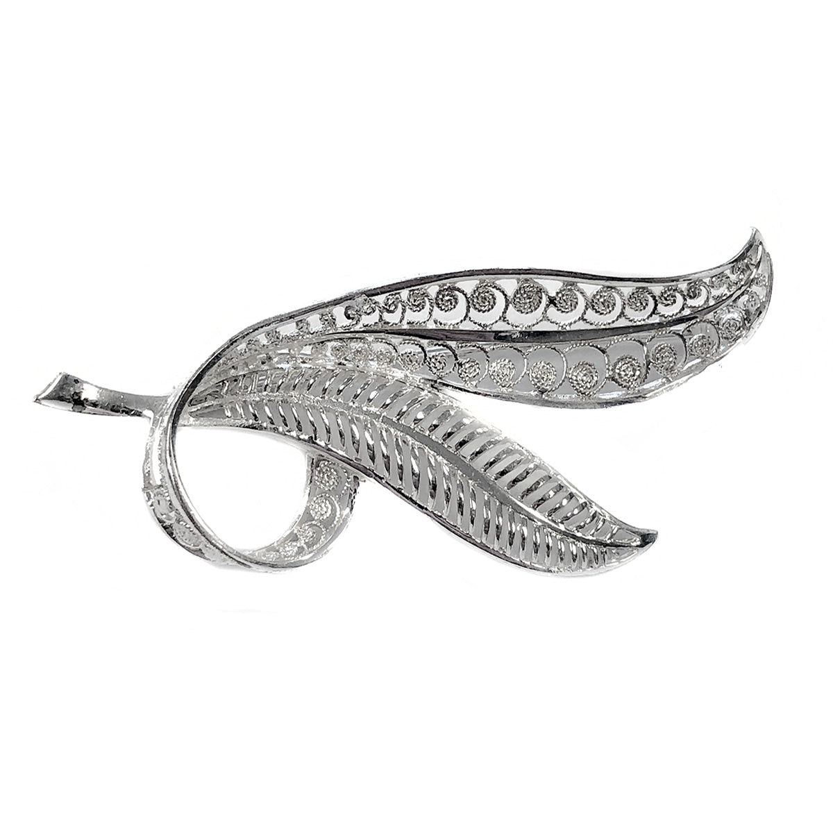 Silver Leaf Pin