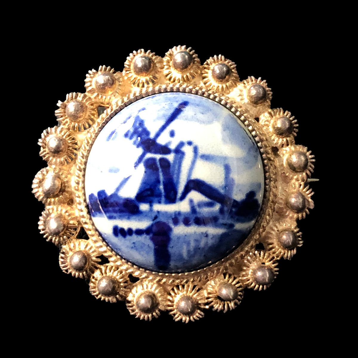 Silver Delft Pin