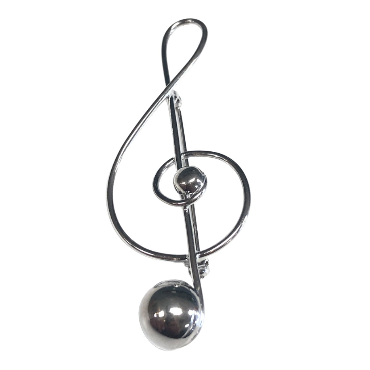 Silver Treble Clef Pin