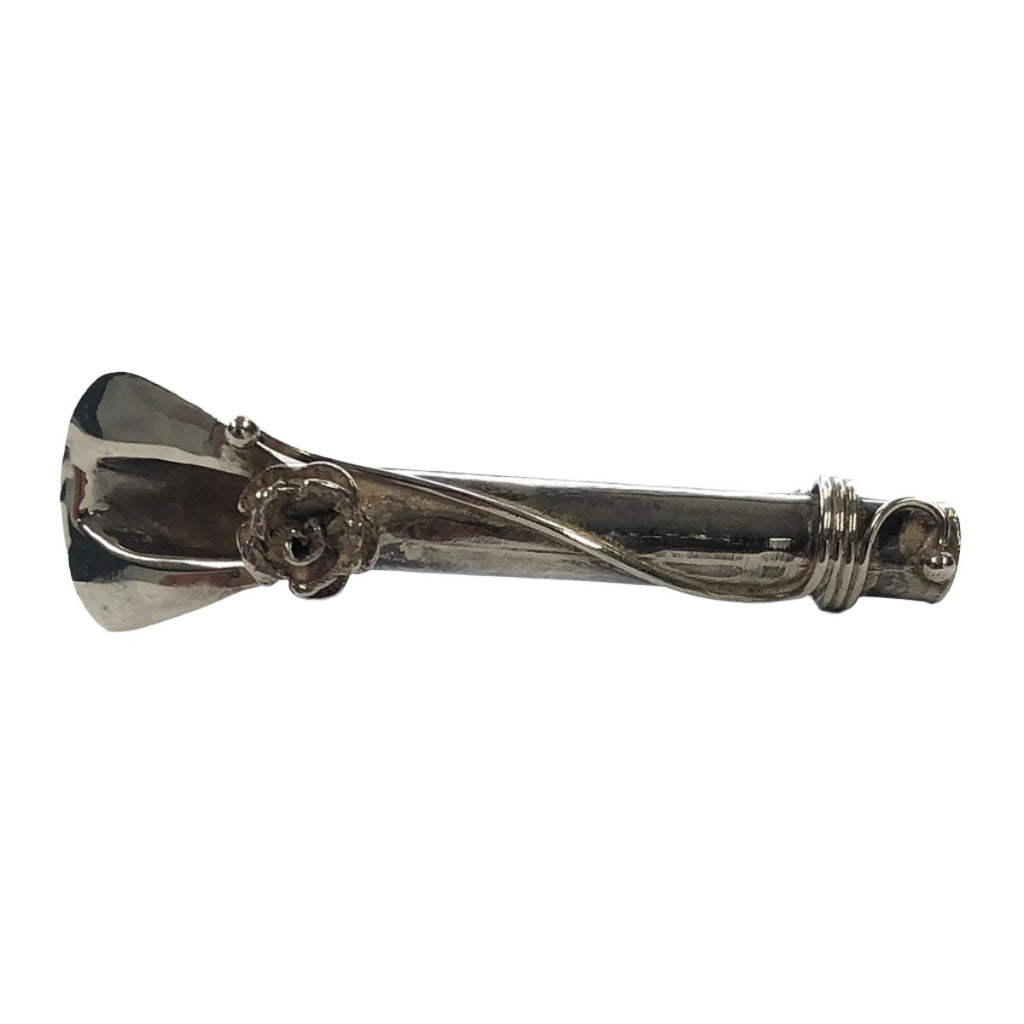 Silver lapel flower holder store
