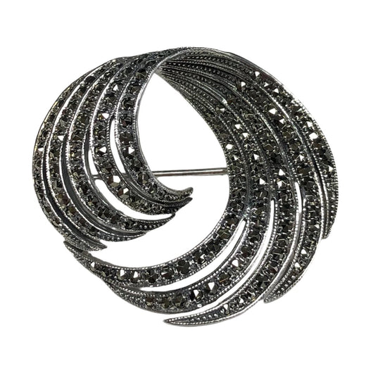 Silver & Marcasite Pin
