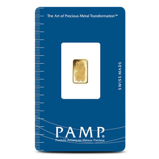 Pamp Suisse Lady Fortuna 1 g Gold Bar (In Assay)
