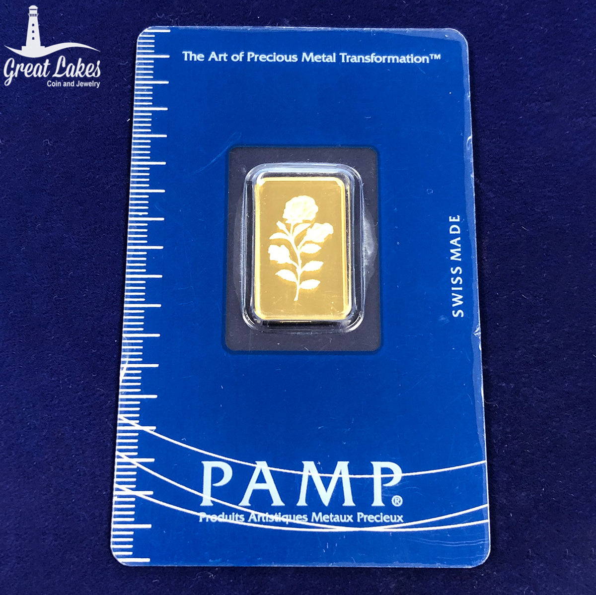 Pamp Rosa 5 g Gold Bar (Sealed in Assay) (Secondary)