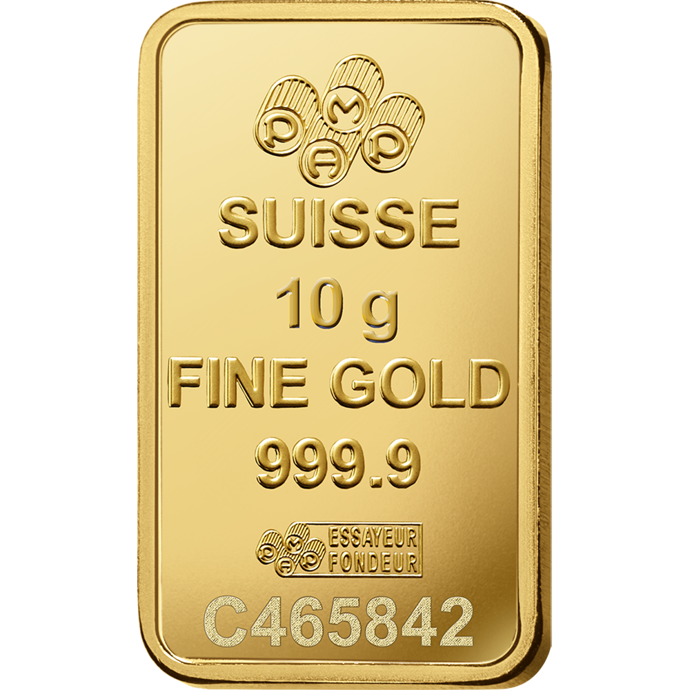 Pamp Suisse 10 g Gold Bar (In Assay)