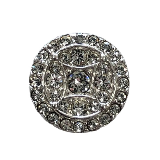Silver & Cubic Zirconia Slide Pendant