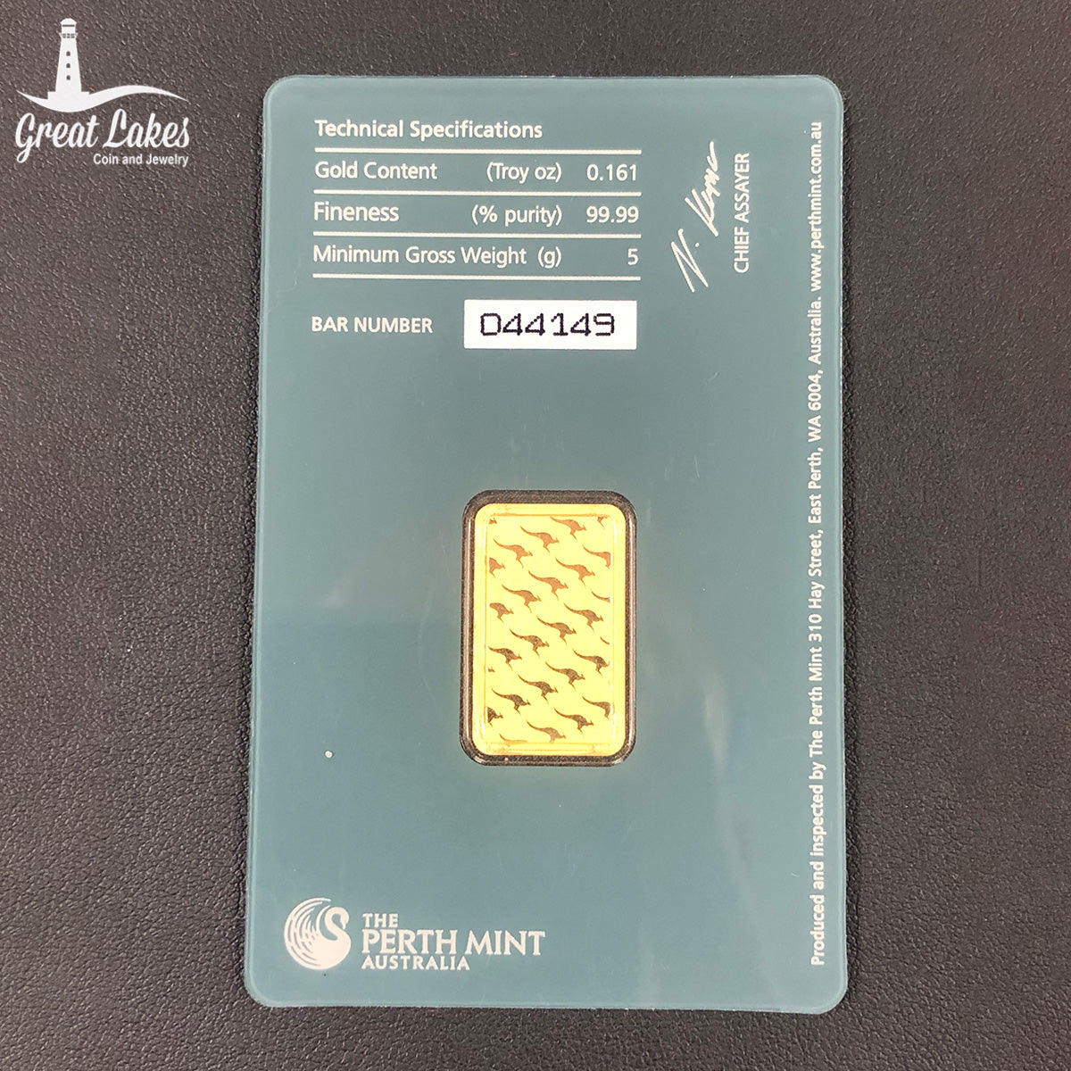 Perth Mint 5 g Gold Bar (In Assay) (Secondary Market)