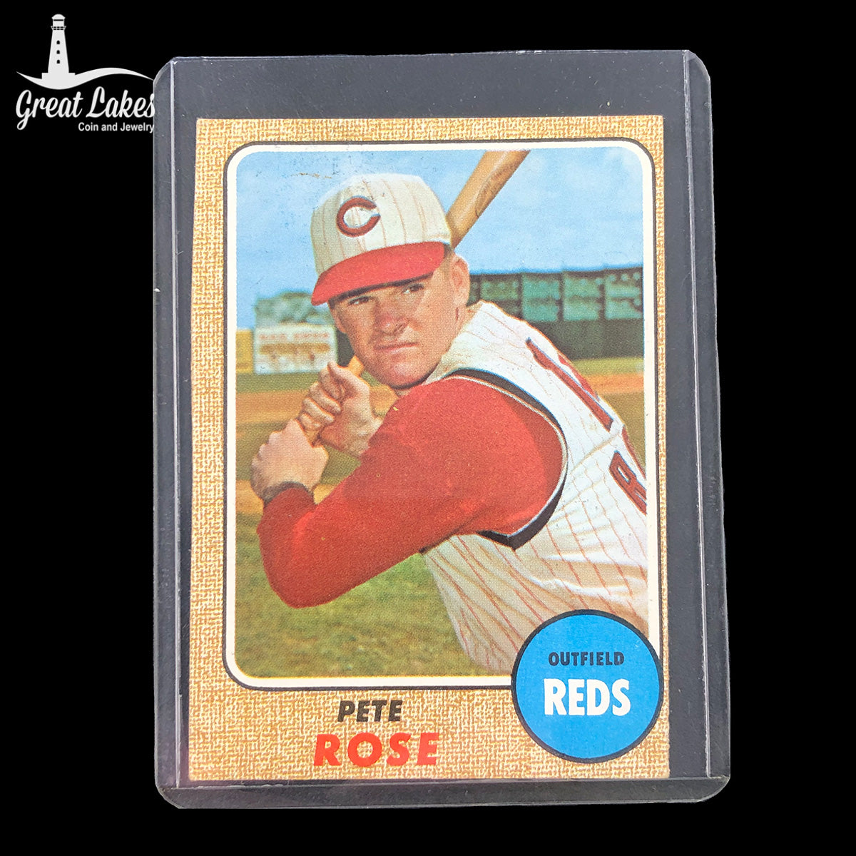 1968 Topps Pete Rose Card #230 (Edge Trimmed)