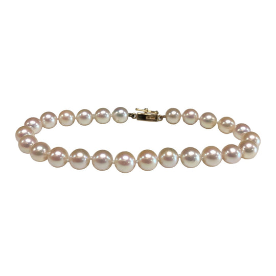 14k Gold & Pink Pearl Bracelet