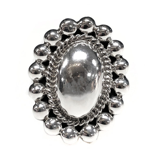 Domed Silver Ring