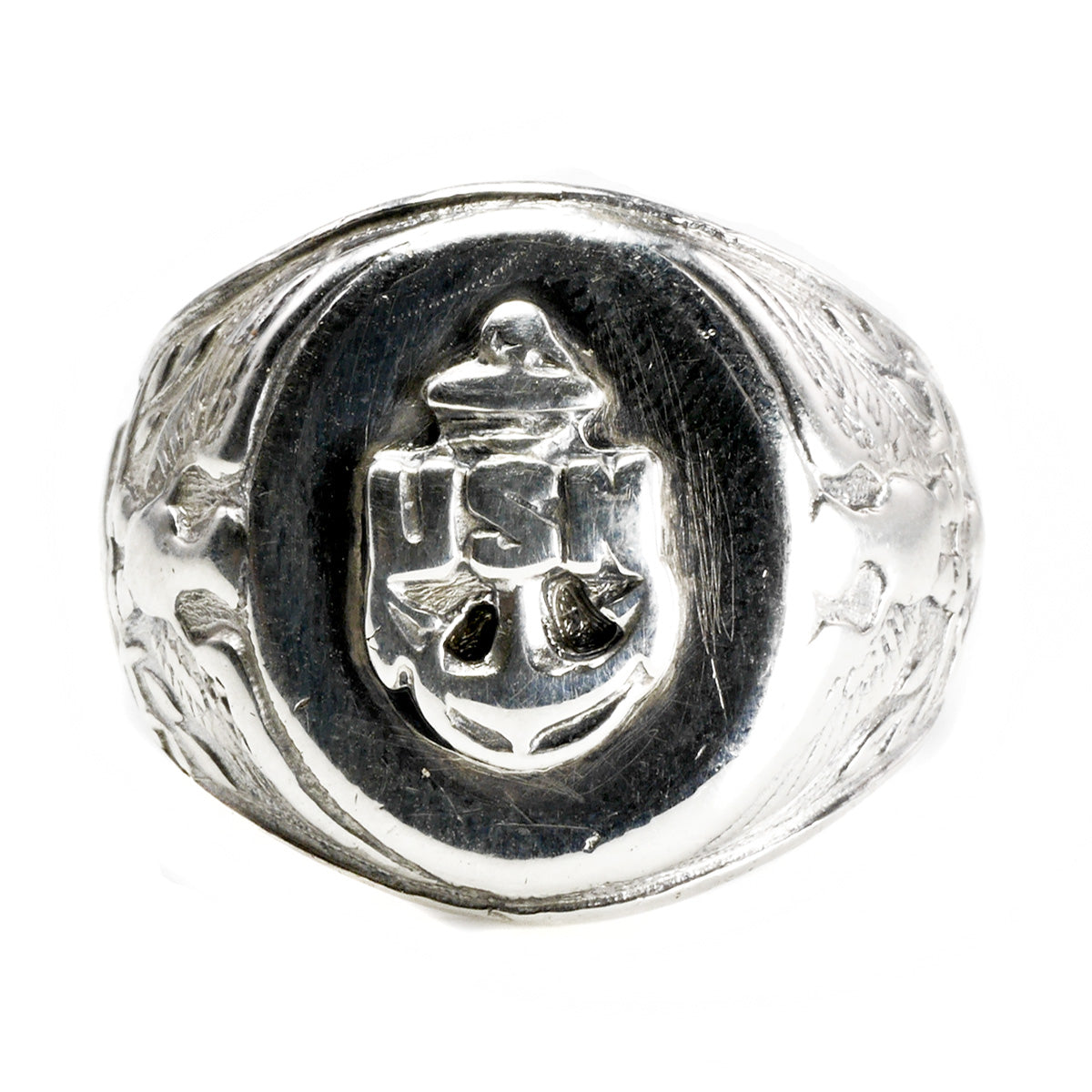 SILVER 925 , RING , US NAVY RING , UNITED STATES , USN
