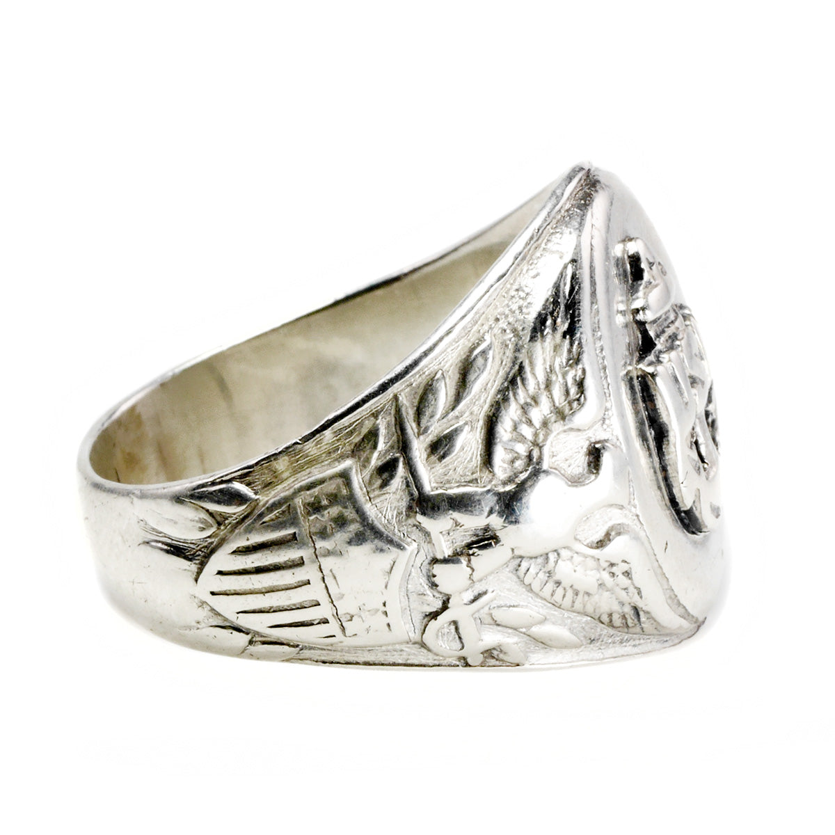 Vintage Silver US Navy Signet Ring