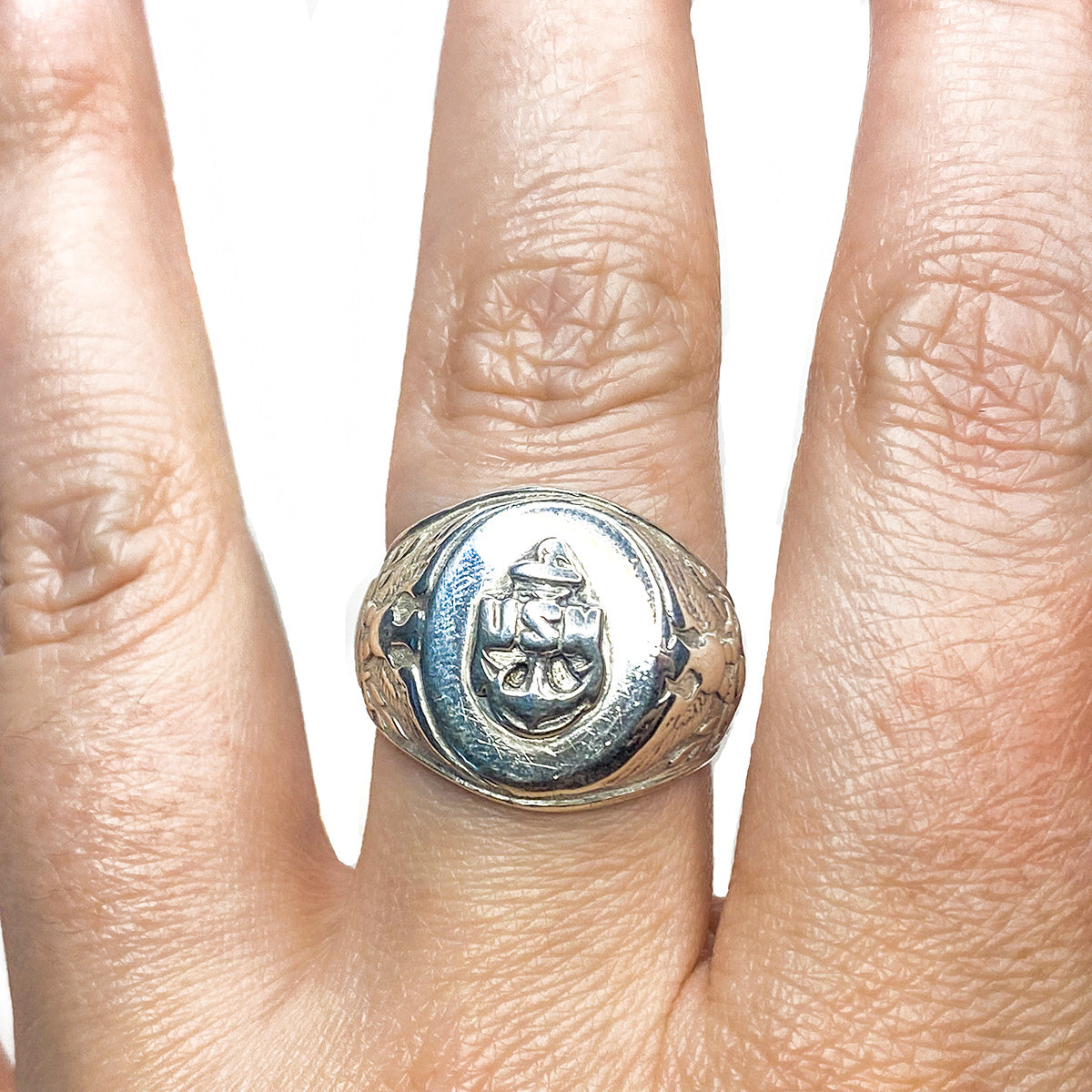 Vintage Silver US Navy Signet Ring