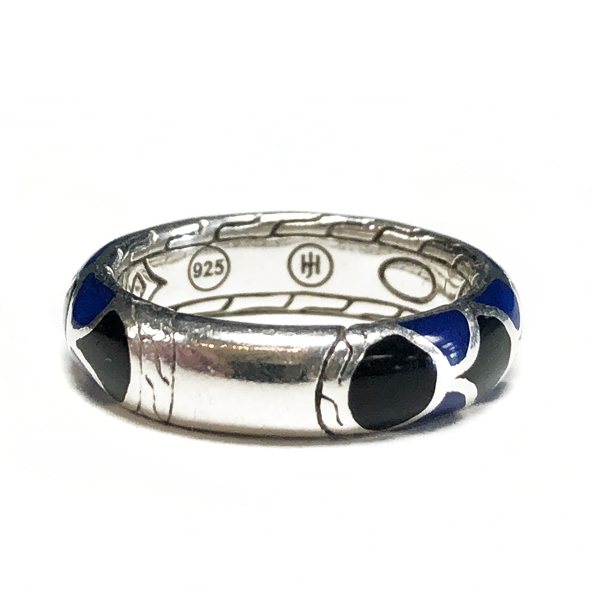 John Hardy Naga Silver &amp; Enamel Ring