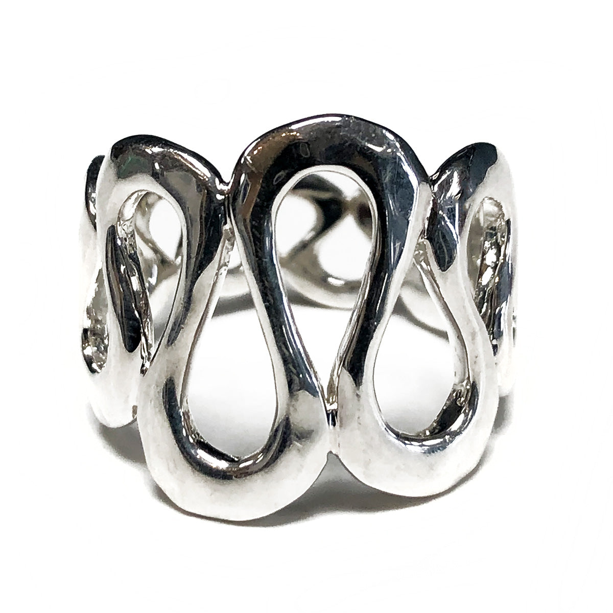 Robert Lee Morris Studio Silver Swirl Wave Ring