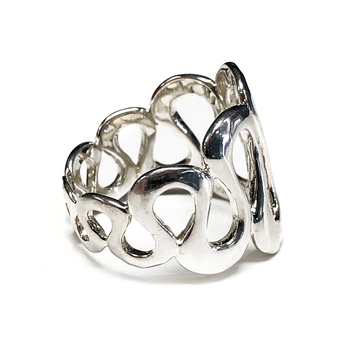 Robert Lee Morris Studio Silver Swirl Wave Ring