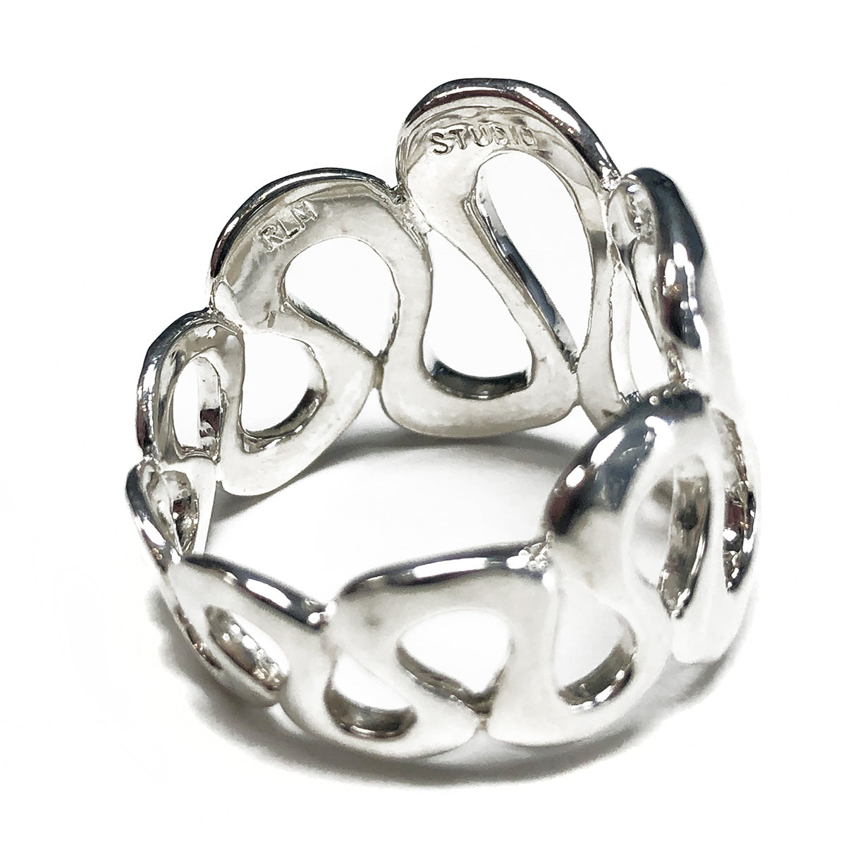 Robert Lee Morris Studio Silver Swirl Wave Ring