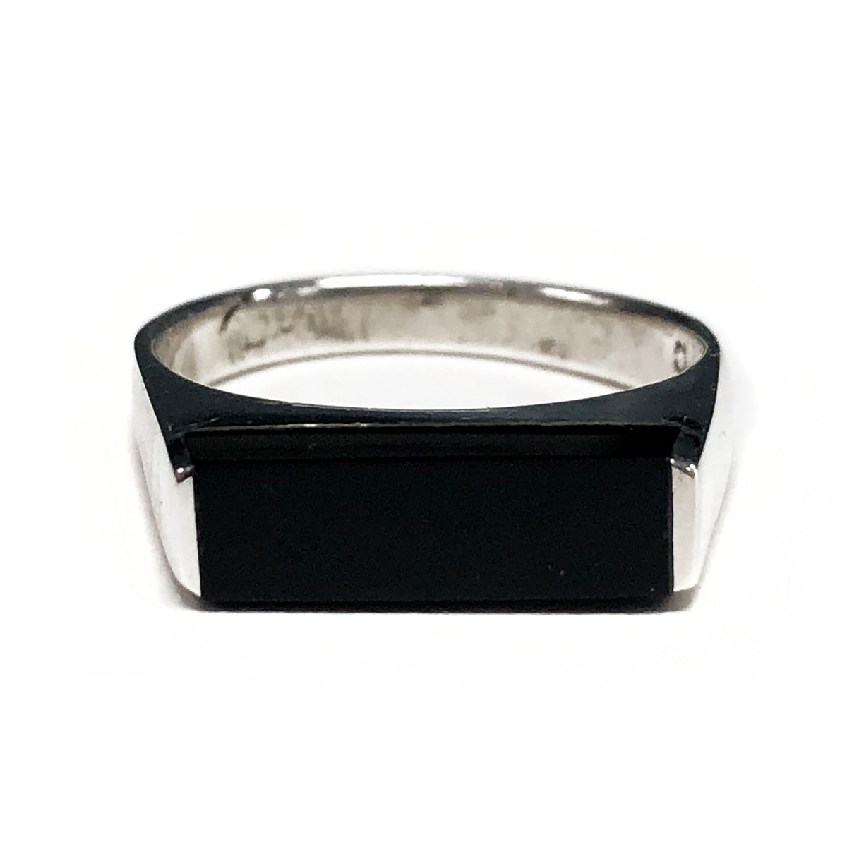 Silver & Black Onyx Ring