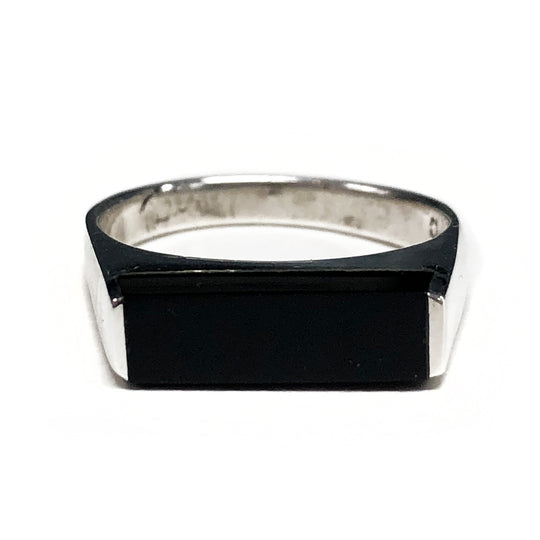 Silver & Black Onyx Ring