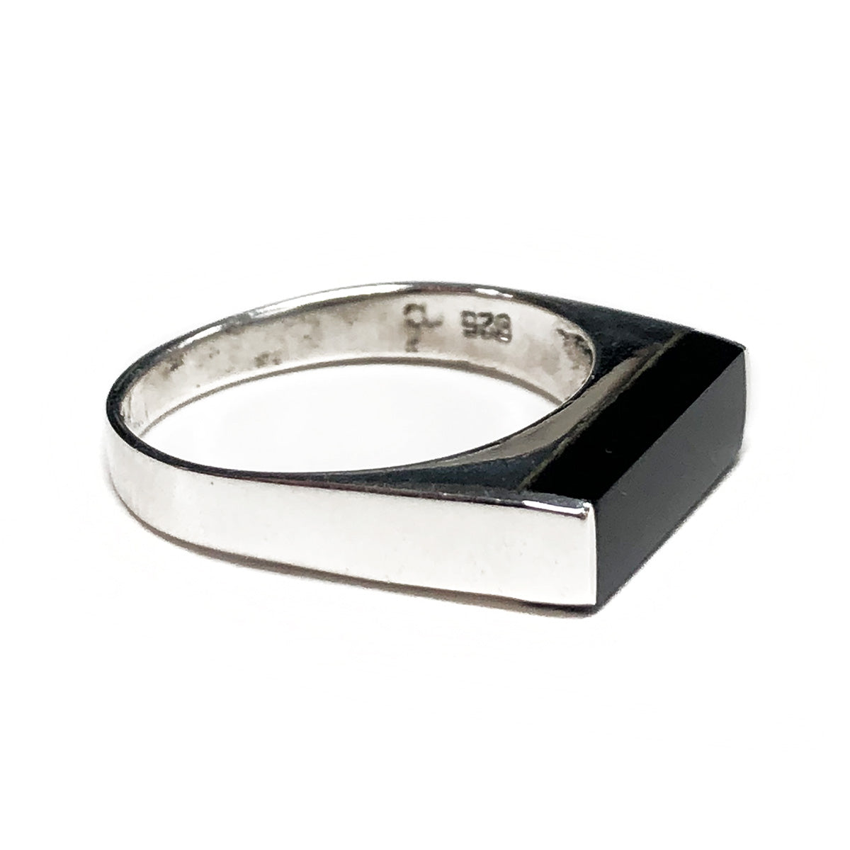 Silver & Black Onyx Ring