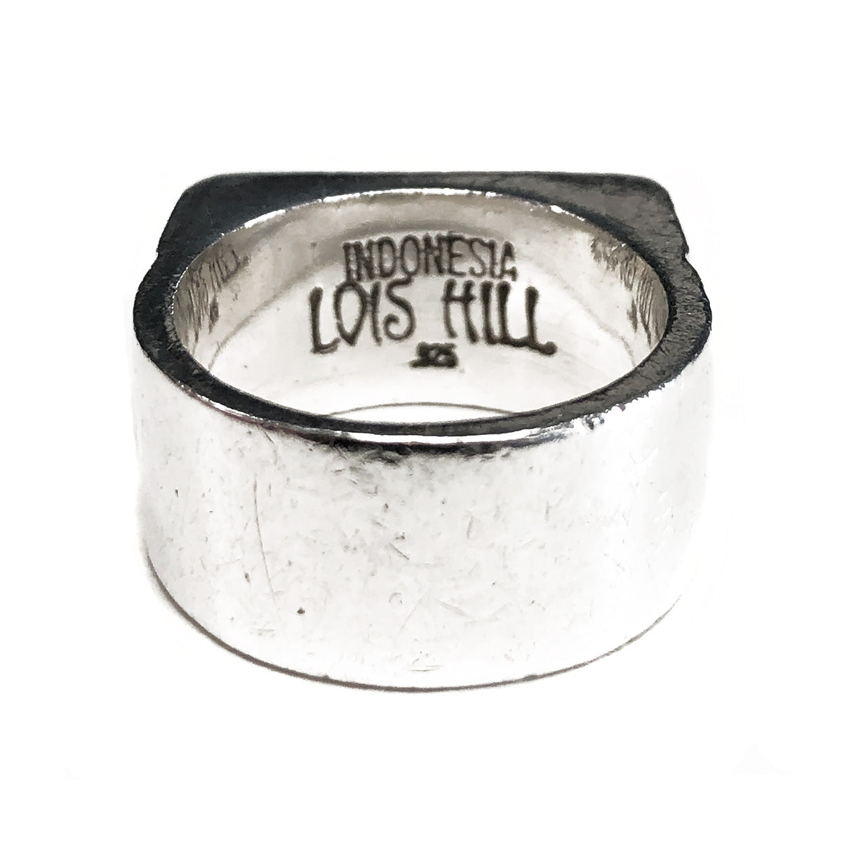 Lois Hill Sterling Silver Scroll Caviar Bead Ring
