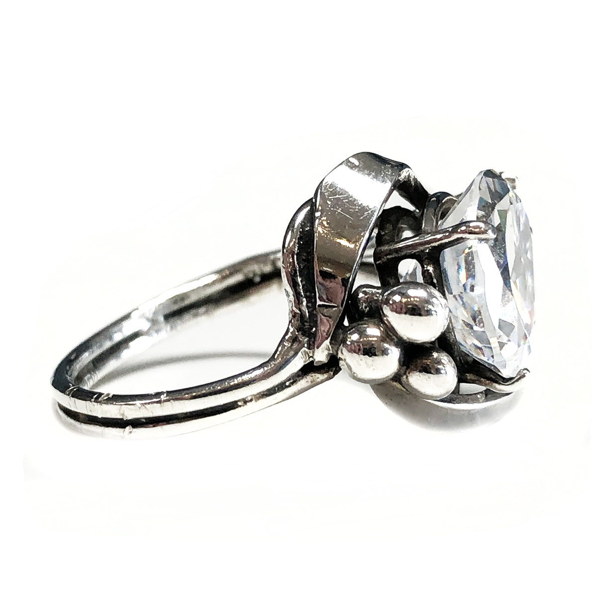 Silver &amp; Cubic Zirconia Ring