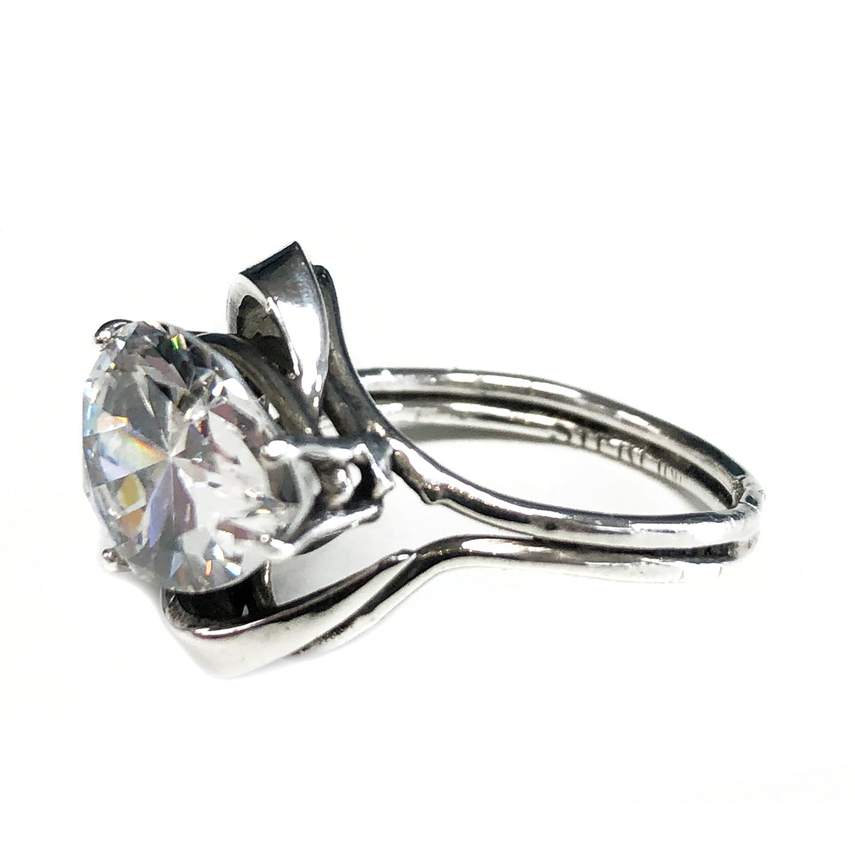 Silver &amp; Cubic Zirconia Ring