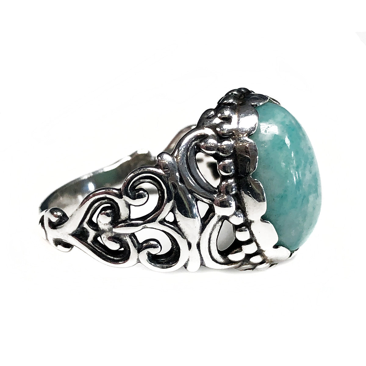 Carolyn Pollack Silver & Amazonite Ring
