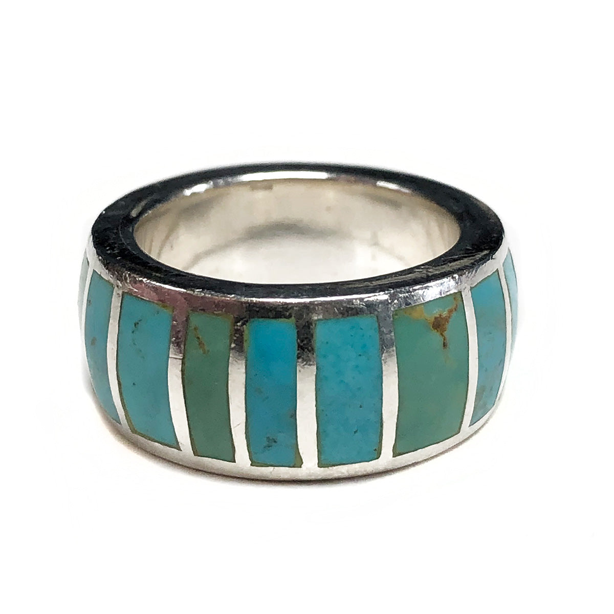 Native American Peyote Bird Silver &amp; Turquoise Ring