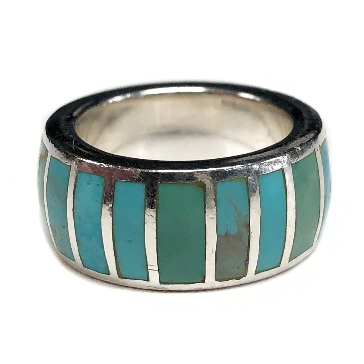 Native American Peyote Bird Silver &amp; Turquoise Ring
