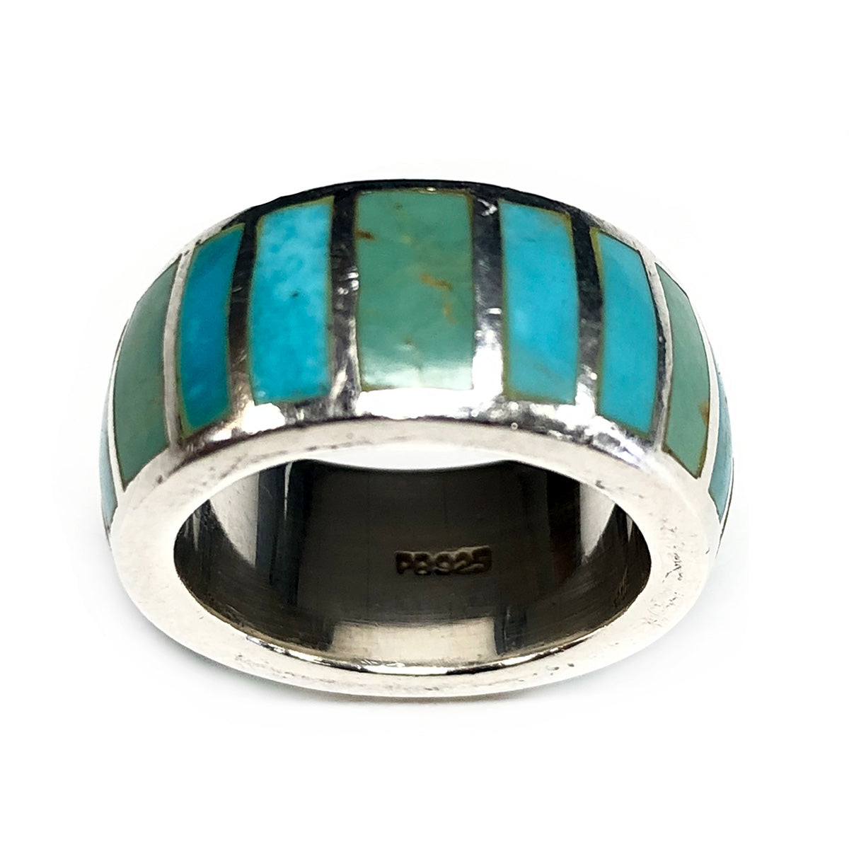 Native American Peyote Bird Silver &amp; Turquoise Ring