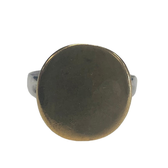 Handmade Silver & Brass Ring