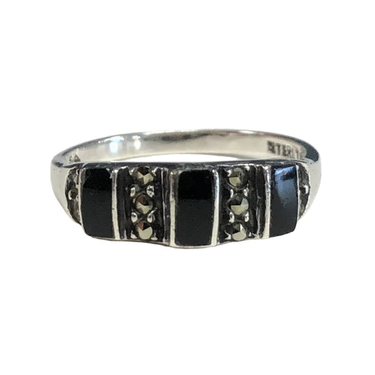 Silver & Onyx Ring