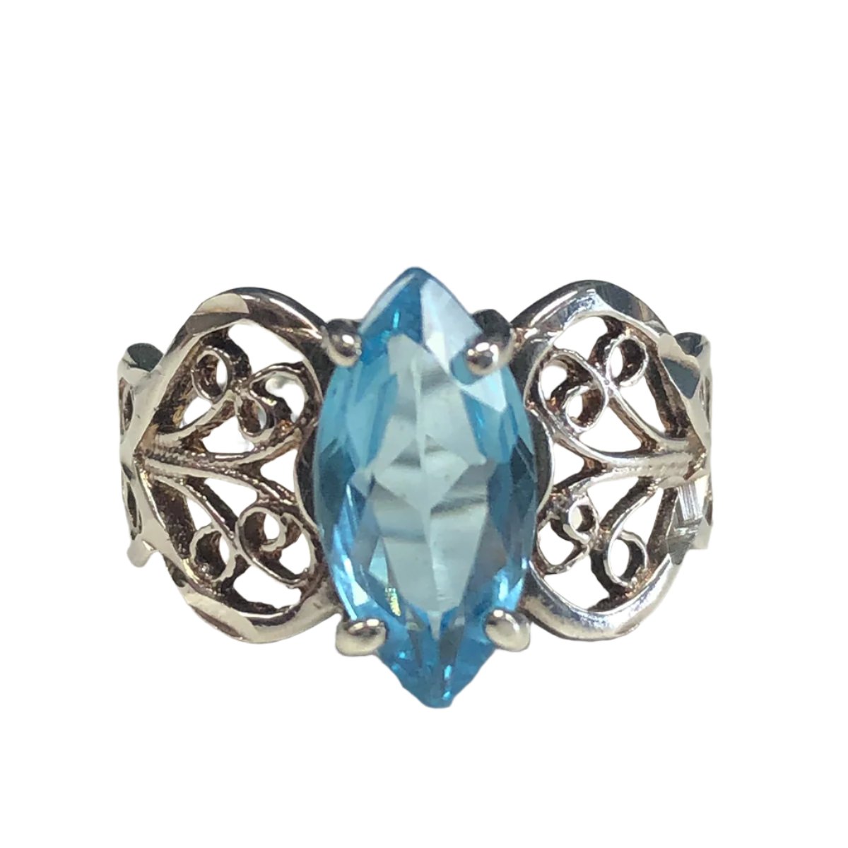 Silver & Blue Topaz Ring