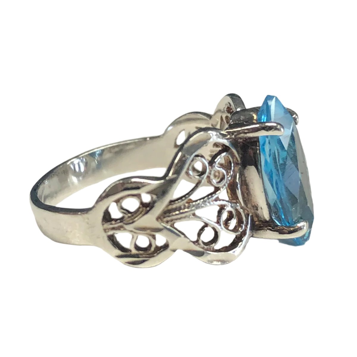 Silver & Blue Topaz Ring