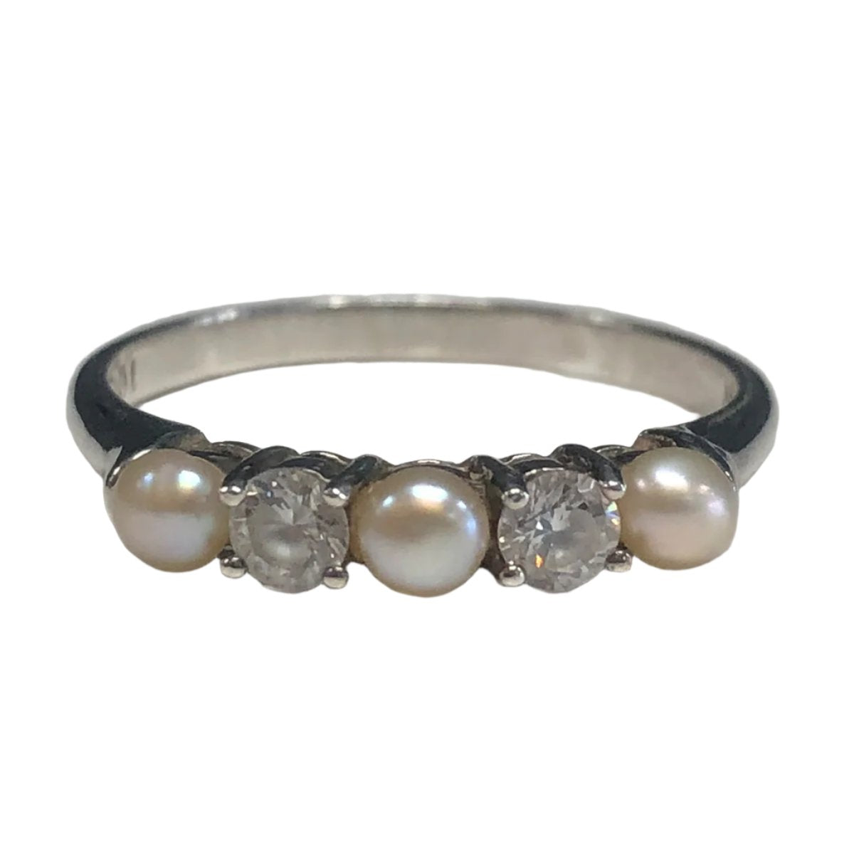 Silver &amp; Pearl Ring