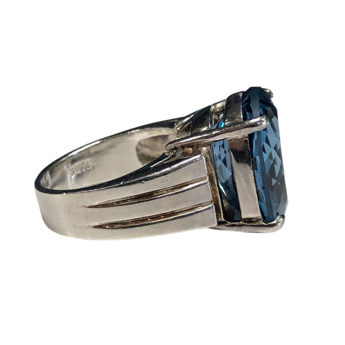 Silver & Blue Topaz Ring