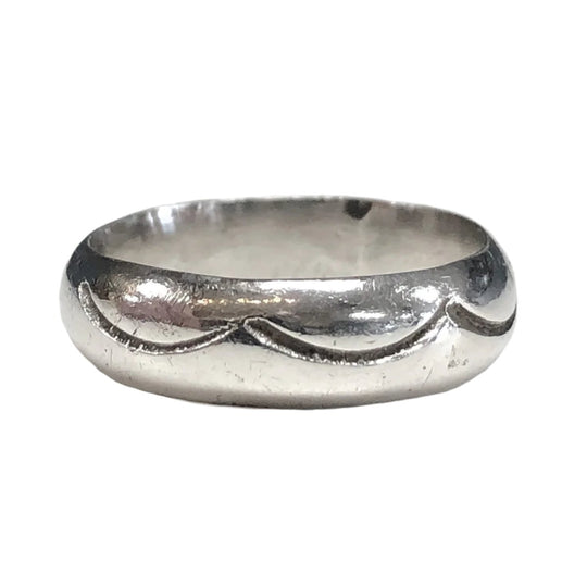 Engraved Silver Band