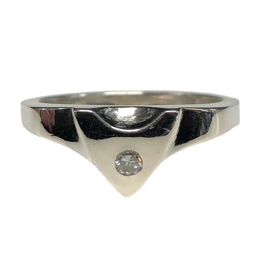 Marilu Designs Arrow Silver & Diamond Ring
